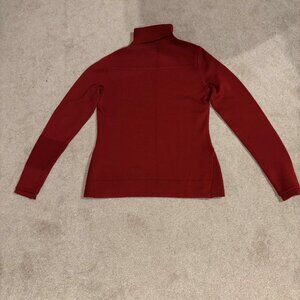 Athleta Red Turtleneck Sweater